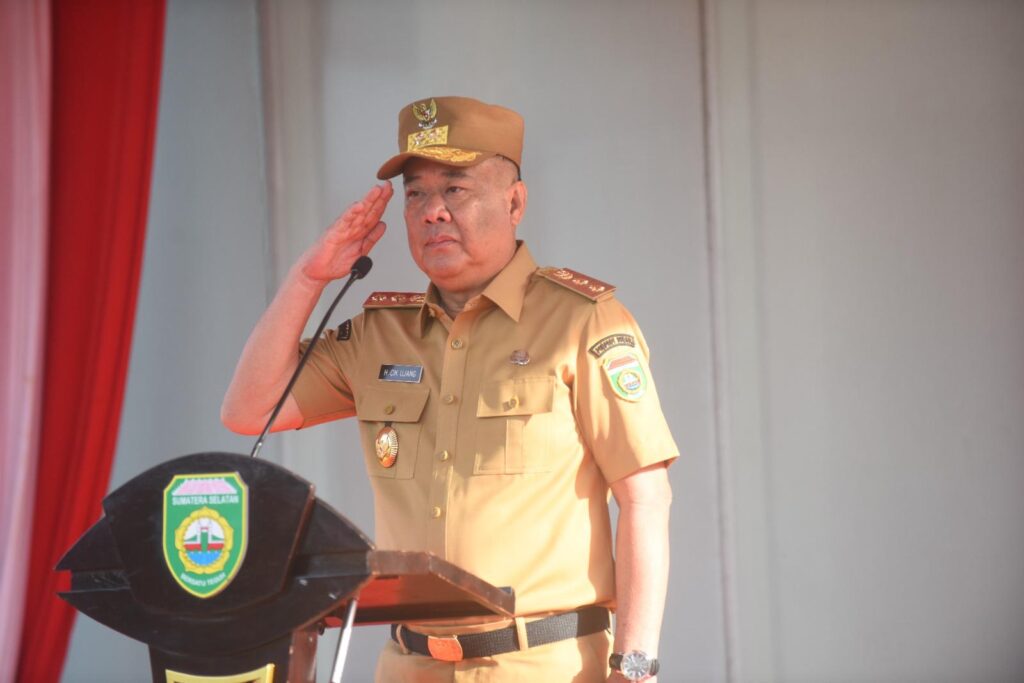 Cik Ujang Pimpin Apel dan Halal Bihalal Bersama Pegawai Pemprov Sumsel