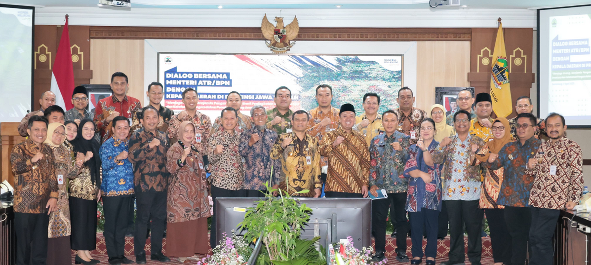 Dialog Bersama Kepala Daerah Se-Jawa Tengah, Menteri Nusron Paparkan Peran Pemda dalam Mendukung Paradigma Administrasi Pertanahan Modern