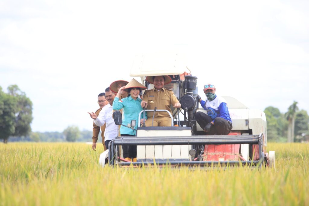 Panen Raya Serentak Bersama Prabowo, Gubernur Sumsel Salurkan Bantuan Simbolis Kepada Kelompok Tani