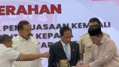 Nusron Wahid Hadiri Penyerahan Kawasan Hutan Taman Nasional Tesso Nilo