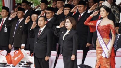 Kakanwil BPN Sumsel Asnawati Ikuti Upacara HUT ke-80 RI di Griya Agung Palembang