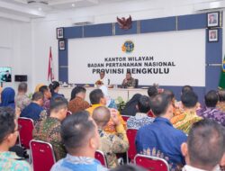 Pesan Wamen Ossy Dermawan ke BPN Bengkulu: Peraturan Perundangan Harus sebagai Prinsip