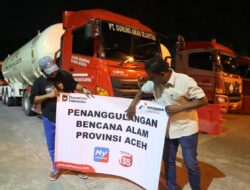 Gunakan Kapal, Pertamina Patra Niaga Sumbagut Kirim Tangki Bermuatan LPG dan BBM