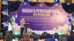 Hadiri Perayaan Natal BPN Riau, Wamen Ossy Dermawan: Jaga Semangat Layani Masyarakat