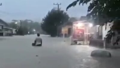Curah Hujan Tinggi, Banjir Terjang Beberapa Desa di OKU Timur