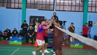 Kementerian ATR/BPN Melaju ke Semifinal Kejuaraan Bulutangkis HUT ke-54 KORPRI