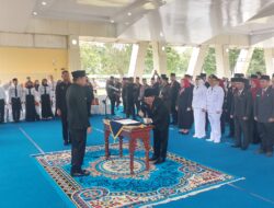 Bupati Enos Lantik Rusman Definitif Sekda OKU Timur Bersama Pejabat Eeselon II dan Esselon III