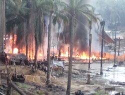 Sumur Minyak Ilegal di Keluang Kembali Terbakar, Satu Pekerja Dilarikan ke Rumah Sakit