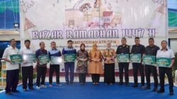 Kementerian ATR/BPN Berikan Santunan untuk Pegawai dalam Momen Bazar Ramadan