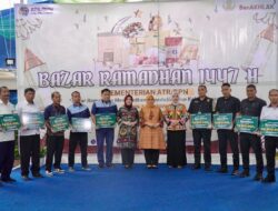 Kementerian ATR/BPN Berikan Santunan untuk Pegawai dalam Momen Bazar Ramadan