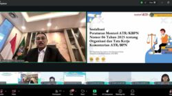 Sosialisasi Regulasi tentang Organisasi dan Tata Kerja, Sekjen ATR/BPN Tekankan Empat Pesan Strategis