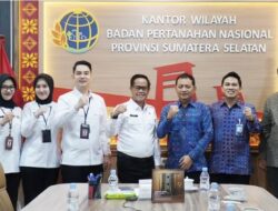 Kakanwil BPN Sumsel Terima Audiensi dari BRI Palembang