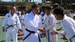 Semarak HUT Bhayangkara ke-80, Ratusan Karateka KKI Ikuti Ujian Kenaikan Tingkat di Polres OKU Timur