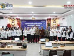 Tingkatkan Akuntabilitas, Kanwil BPN Sumsel Gelar Pembinaan Pelaksanaan Manajemen Risiko