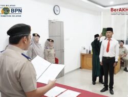 Perkuat SDM Pertanahan, BPN Sumsel Gelar Pengangkatan Sumpah Janji Asisten Surveyor Kadastral