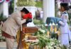 Prabowo Pimpin Upacara Penurunan Bendera Merah Putih di Istana Merdeka